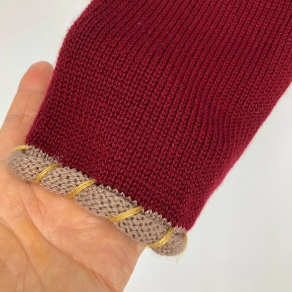 Vintage East West  Fashions Button-Up Bear and Bees Embroidered Knit Cardigan SP - Picture 8 of 14